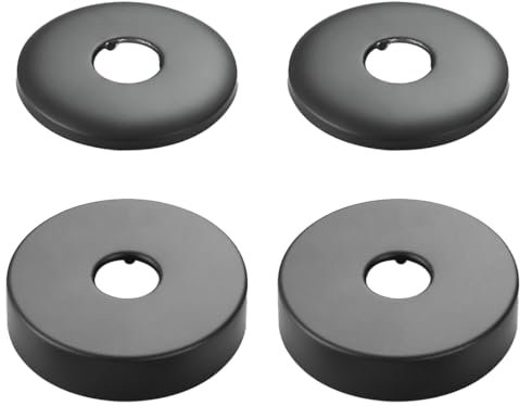 Lot de 2 rosace robinet douche de Ø 25 mm - 2 rosace robinet douche de Ø 21mm -Cache Tuyau， rosace mitigeur douche,rosace robinet,cache tuyau en acier inoxydable - rosace pour robinets de douche