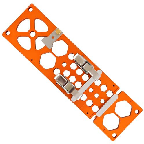 RUN.SE RUN.SE 340mm Aluminum Alloy Track Saw Square Guide,90°Right Angle Circular Saw Guide Motorized Rail Angle Square Accessory Compatible with Most Rails, (Orange).