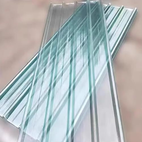 Paneles de techo de fibra de vidrio para cobertizo, 1,2 mm de grosor, resistentes a los impactos, protección solar, diseño corrugado, placa de iluminación diurna FRP, fácil de cortar, 10 unidades, 0,9