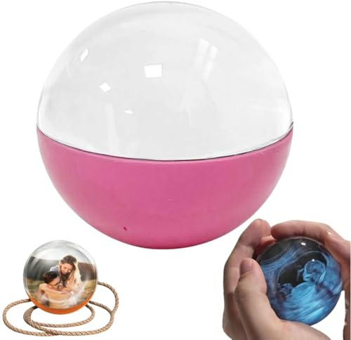 3D Crystal Ball with Digital Display, Personalized LED Photo & Video Sphere, 3D Crystal Ball Ultrasound,Crystal Photo Gift, Custom Upload Memory Gift for Anniversary, Birthday