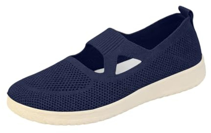 Stickade platta promenadskor utskurna lediga Espadrille stil Plimsoll | Andningsbara stickade slip-on platta skor med utskurna detaljer för snygg avslappnad sommarpromenad och vardaglig lätthet