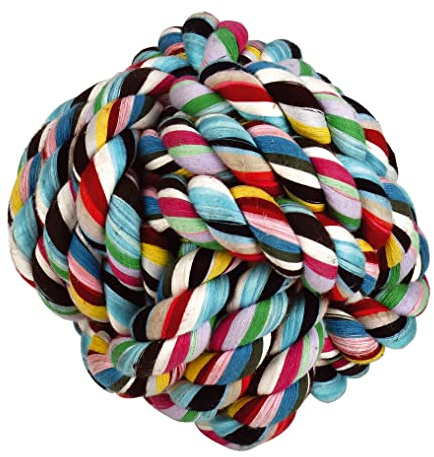 Kerbl bomullsboll, 9 cm, flerfärgad