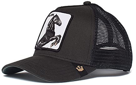 Goorin Bros. Herren-Truckerkappe mit Schnappverschluss, Motiv: Animal Farm, Schwarzes Pferd, Einheitsgröße, Einheitsgröße