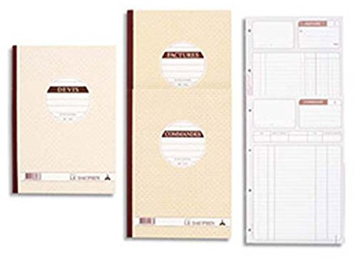 Lot de 5 Manifolds autocopiant bon de livraison 21x21cm 50 feuillets dupli