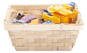 Square Bamboo Bread Tray Food Storage Wicker Christmas Hamper Retail Display Tray Small Basket (10)