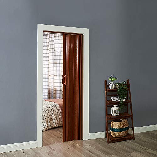 PVC Plastic Folding Door Internal Doors Sliding 7 Panels Divider Magnetic