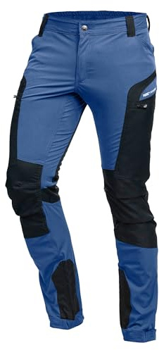 PUMA Workwear Pro-One - Pantaloni da outdoor, resistenti, traspiranti e durevoli, perfetti per escursioni, alpinismo, bushcraft e lavori all'aperto, azzurro, M