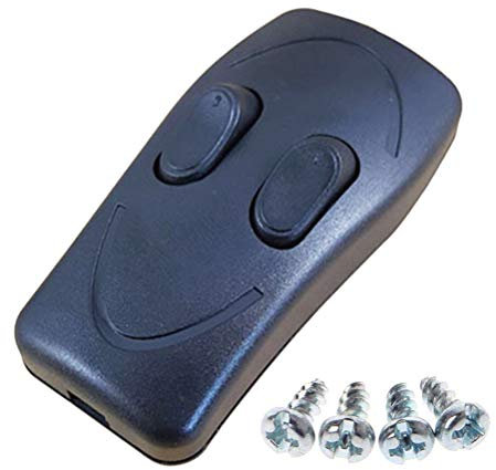 Interruptor de control doble para lámpara de mesa y pie, pulsador separado con dos posiciones