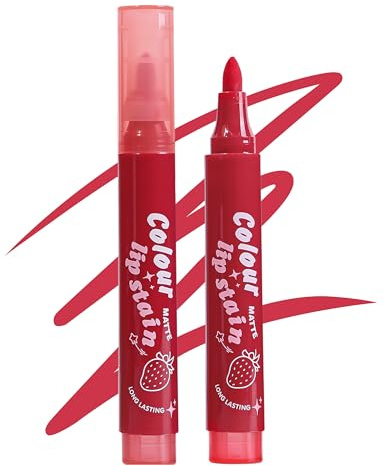 Jutqut Matt Lip Stain Markör, långvarig läppkonturpenna, vattentät tatuering läpliner, ingen överföring och naturlig läpp-bläckmarkör, permanent läpliner pencil, högpigmenterad blixt #04