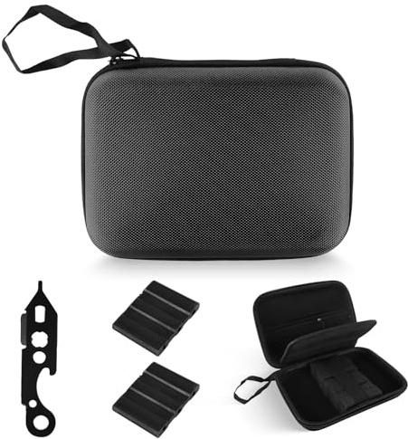 Zidoley Darttasche Hard Case für 12 Dartpfeile – Robuste Dart Tasche mit 3-lagigem Stauraum, große Fächer für Dart Flights & Dart Zubehör, geeignet für Steel- und Softdarts (Schwarz)