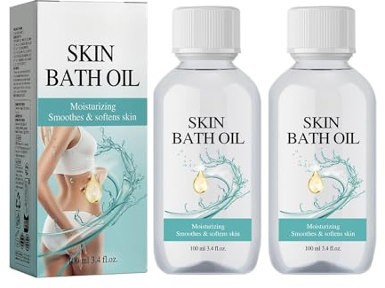 2PC Aceite De Baño Original Suave, Moisturizing Body Wash, Bath Oil, Limpia y Exfolia Suavemente, Hidrata y Nutre, Ilumina la tez, Deja la piel Suave, Tersa y Flexible, Apto para todo tipo de pieles