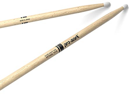 ProMark Trumstockar, Classic Attack 747B-trumstockar i Shira Kashi-ek, oval nylondruva, ett par