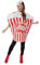 Smiffys Disfraz de palomitas, Rojo y blanco, Disfraz de una sola pieza con sombrero Halloween