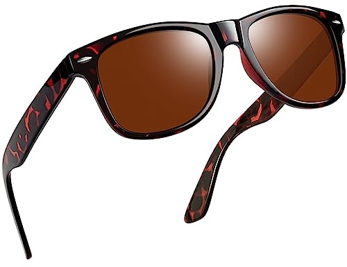 Joopin Fashion Square Solglasögon Dam Herr Polariserade UV400 | Retro Rektangulära Polarized Sunglasses for Men and Women för Utomhus Vandring Fiske Golf