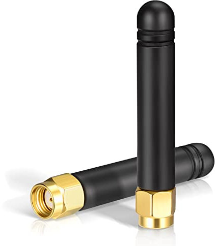 Bingfu Mini WLAN Antenne 2,4 GHz 5 GHz Dualband 2 dBi MIMO-Antenne mit RP-SMA Stecker 2 Stück für WLAN-Router Drahtlose Netzwerkkarte USB-Adapter Sicherheit IP-Kamera Videoüberwachungsmonitor