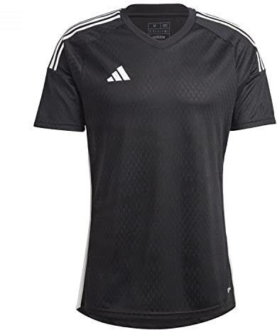 adidas Herren Tiro23 C M JSY Jersey (Short Sleeve), Schwarz/Weiß, L