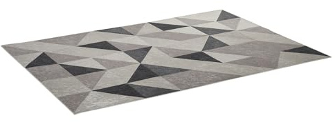 HOMCOM Alfombra de Salón con Base Antideslizante 230x160 cm Multicolor