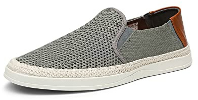 Bruno Marc Mocassins Homme Chaussures à Enfiler,Gris,46