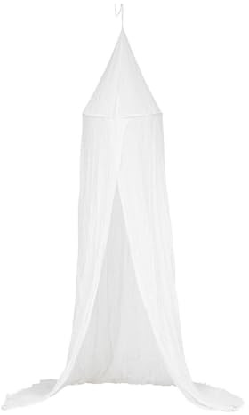 Atmosphera - Ciel de lit Lili en Gaze de Coton H350cm Blanc