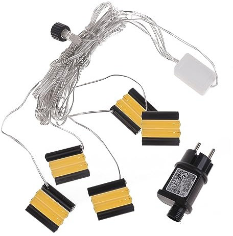 Angelluck Éliminateur de Piles AA/AAA 5 en 1 4,5 V et 3 V, Accessoire de transformateur avec Prise pour diverses Bougies électroniques, Jouets et lumières électriques (AAA)