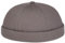 Enter the Complex® Docker Cap, Herren und Damen, 100% Baumwolle, Hafenmütze, Docker Mütze, Größenverstellbar mit Klettverschluss, Grau