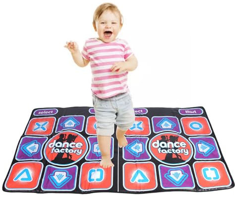 UPALDHOU Double Wireless Controllers Dance Mat, Improve Coordination and Fitness, for Adults Kids, Compatible with TV Computer