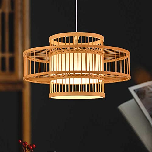 Lámpara de Restaurante Creativa de Estilo Chino, lámpara Decorativa de Techo Japonesa Retro, luminaria Comercial con Base E26/E27, luz Colgante para Pasillo y Comedor.