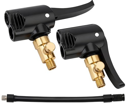 Tunejoy Adattatore per Gonfiaggio Pneumatici da Auto Connettore Valvola di Gonfiaggio Pneumatici per Vélo Motociclette Valvola Americana e Francese