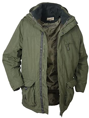 Hubertus Jagdjacke Forest 3-in-1 Oliv 60