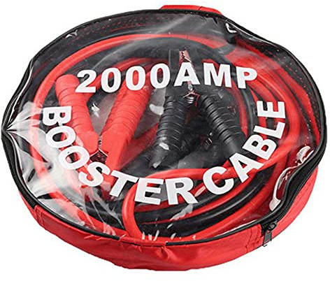 Lisher 6M 2000AMP coche cable de arranque 'alimentación 'Emergencia con protección de corriente de coche batería de coche jinete Booster línea pinzas de cobre
