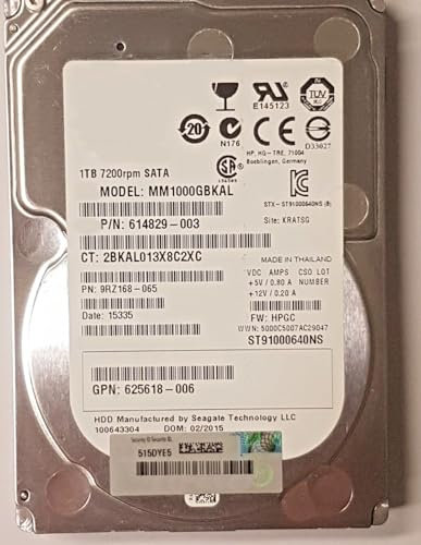 Disco rigido interno da 1 TB SATA MM1000GBKAL 7200 rpm 64 MB HDD da 2,5