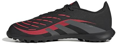 adidas Unisex League Turf Football Boots Kids, Core Black/Grey Four/Lucid Red, 5 UK