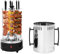 Dönergrill Gyros Grill Kebab Grill Dönergrill Für Zuhause Vertikaler Elektrogrill Elektrisches Grillen 1000W 6 Gabel Elektrischer Drehofen,Geeignet Für Familien, Grills, Restaurants