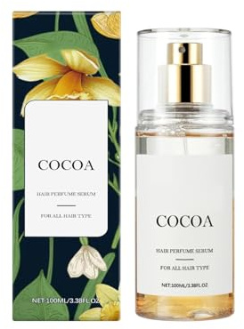 Hair Perfume for Women,Lightweight Long Lasting Fragrance Mist - Hydrating Serum Alcohol Free Formula, Oil Scented Hair Spray with Keratin & Elastin (100ml, Yellow)