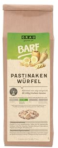 GRAU - the original - Dried vegetables for BARFing for dogs - for dogs - Parsnip cubes (1 x 150 g)