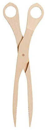 Best Sporting Holz Grill-Schere 28 cm aus Europa I Hitzebeständig I sicheres Greifen durch Rillen I hygienische Grillzange Holz aus Buche I praktische Grillschere I Grill Zange