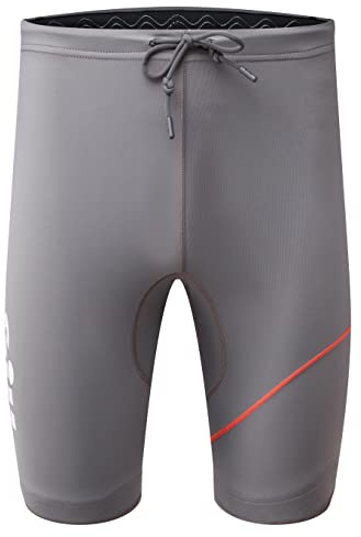 Gill Pantalones Cortos para Hombre Deck Sailing Boating Watersports - Gris Acero - Protection Solar UV y Properties SPF