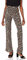 Noisy may Damen Flare Hose mit elastischem Bund und ausgestelltem Bein, Farben:Beige-Schwarz, Größe:S