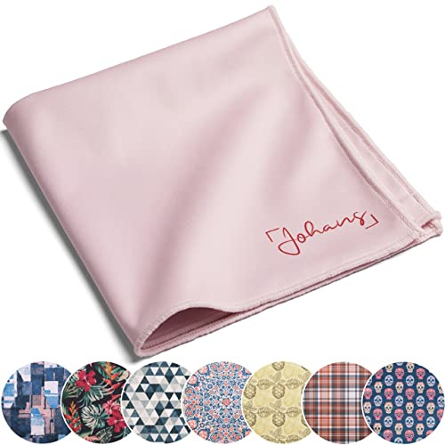 Johans® XXL mikrofiberduk för rengöring av smartphone, surfplatta, glasögon, display, kamera - optisk kvalitet 30 x 30 cm (rosa)