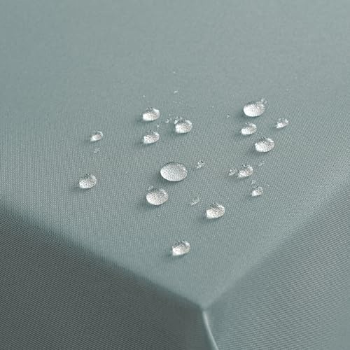 MIULEE Tovaglia Antimacchia Rettangolare Impermeabile 140x180cm Tovaglie Copri Tavolo da Interno Elegante per Occasioni Natale da Tavola Giardino Esterno Poliestere Idrorepellente Grigio Chiaro