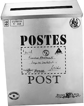 PartyKindom Vintage Letter Box Decorative Home Decor Photo Prop for Stylish Wall Decoration Easy Access Design for Indoor and Outdoor Use Material Measures