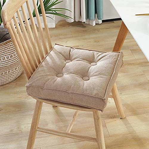Colorido cojín de asiento de exterior de 45 x 45 cm, lavable, agradable al tacto, para bancos, muebles de salón y jardín, cómodo cojín de suelo, juego de cojines de silla