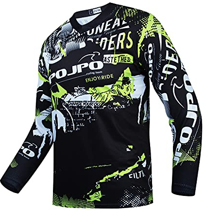 PSPORT Maillot de Motocross pour Enfants - Maillots de VTT pour Garçons à Manches Longues - Maillots de Vélo de Montagne pour Enfants, 6 ans