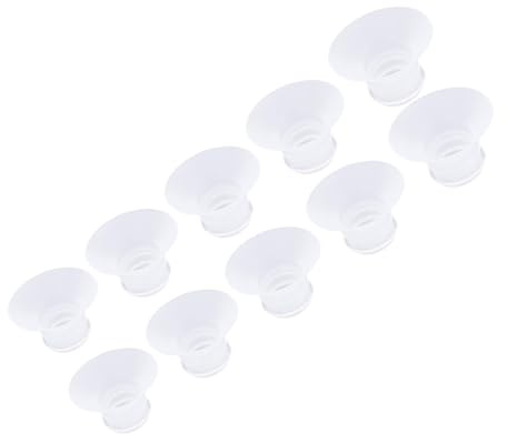 Dilwe Inserto Flangia per Tiralatte, 10 Pezzi Inserti Flangia per Tiralatte in Silicone Liquido, 13/15/17/19/21mm, per Tiralatte M5 M9
