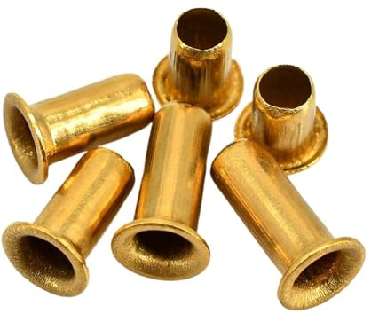 Tuercas remachables huecas de cobre con orificio pasante M1.3-M6 for PCB (50-500 piezas)(10mm (50pcs),M2)