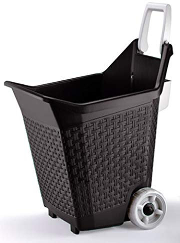 Bama KART Chariot à roulettes pour travaux de jardin 76 l - Cacao