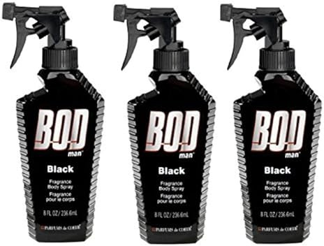 Bod Man - Mens Body Spray - Black - Pack of 3