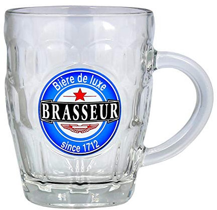 Reception Lot DE 2 BOCKS A Biere 54 CL en Verre BRASSEUR