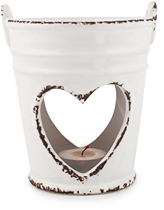 pajoma Keramik Duftlampe ''Old Romantic'' Groß, H 13 cm in Weiß