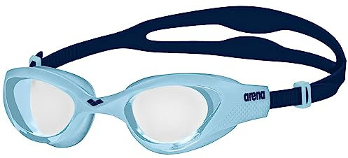 ARENA The One Junior Kinderschwimmbrille, Schwimmbrille mit Großen Gläsern, Anti-Beschlag und UV-Schutz, Selbstjustierender Nasensteg, Orbit-Proof-Dichtungen